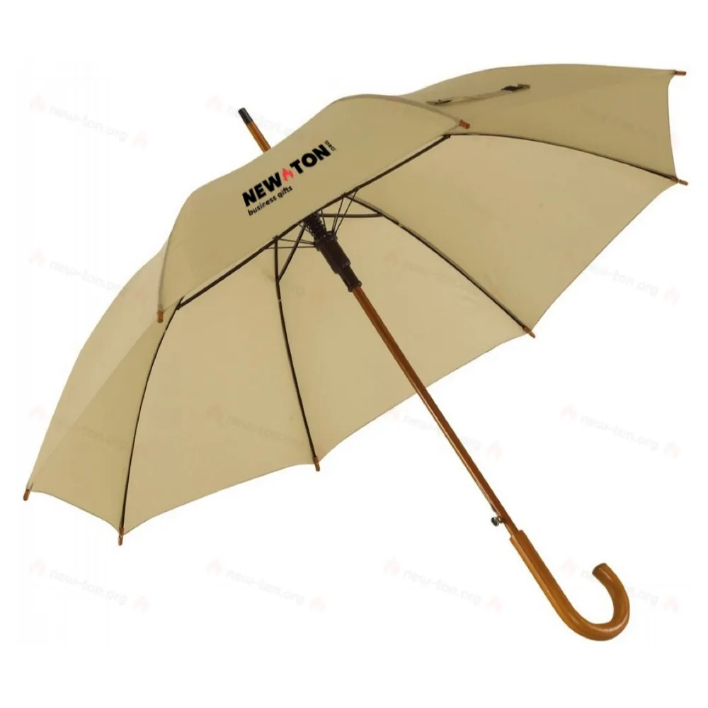 
                                            Automatic wooden stick umbrella BOOGIE, beige
                                            