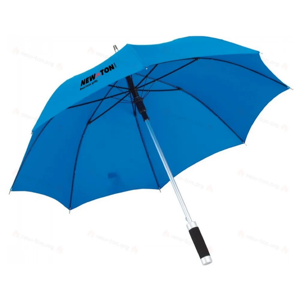 
                                            Automatic stick umbrella RUMBA, azure blue
                                            