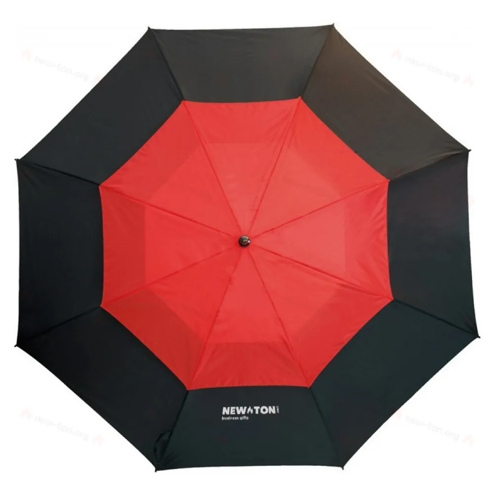 
                                            Fibreglass golf umbrella MONSUN, black, red
                                            