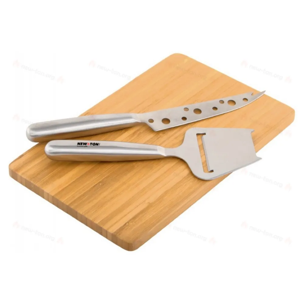 
                                            Cheese set FESCO, 3 pcs, brown, silver
                                            