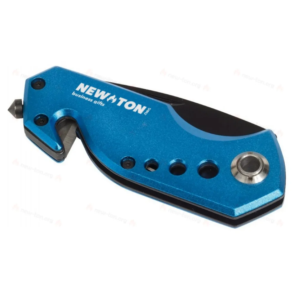 Аварийный карманный нож DISTRESS, черный, синий