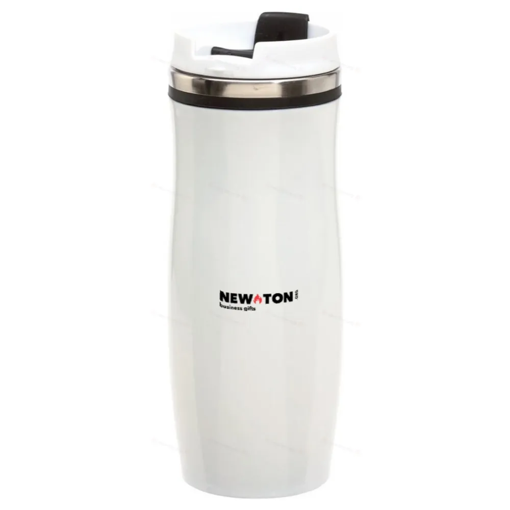 
                                            Double-walled travel mug CREMA, black
                                            