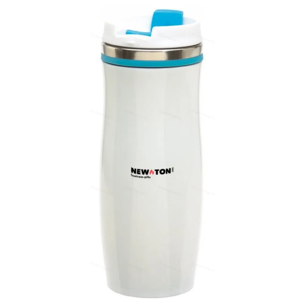 
                                            Double-walled travel mug CREMA, light blue
                                            