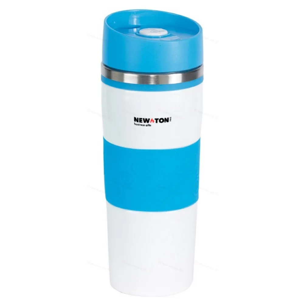 
                                            Double-walled flask ARABICA, light blue, white
                                            