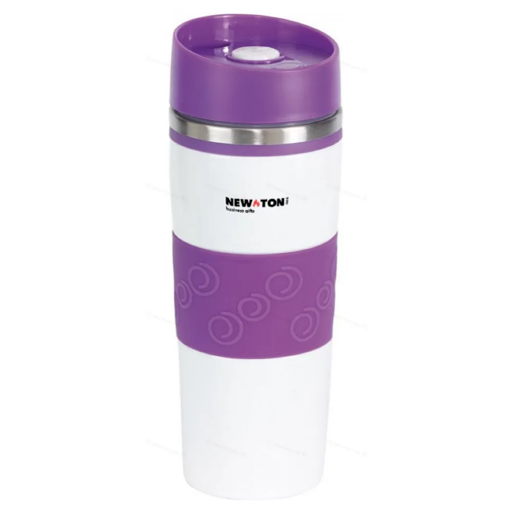 
                                            Double-walled flask ARABICA, liliacc, white
                                            