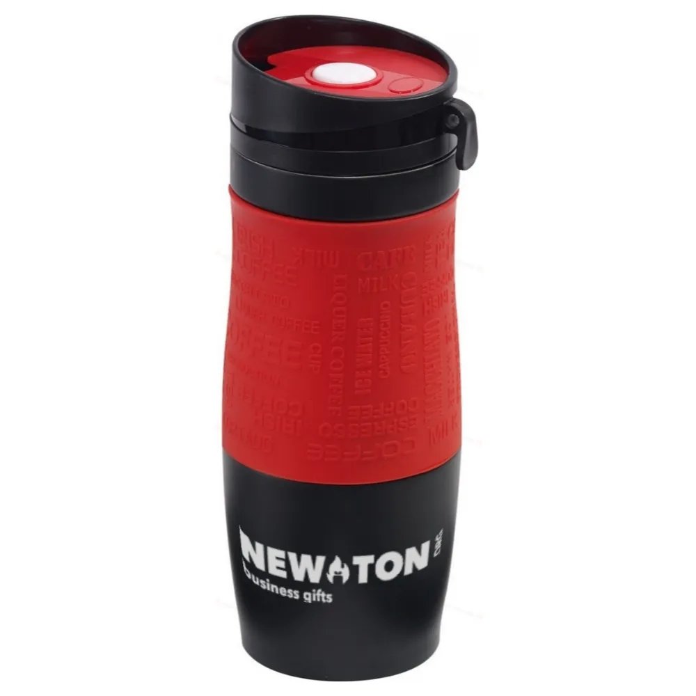 Кружка двустенная GOLDEN DREAM, черная, красная