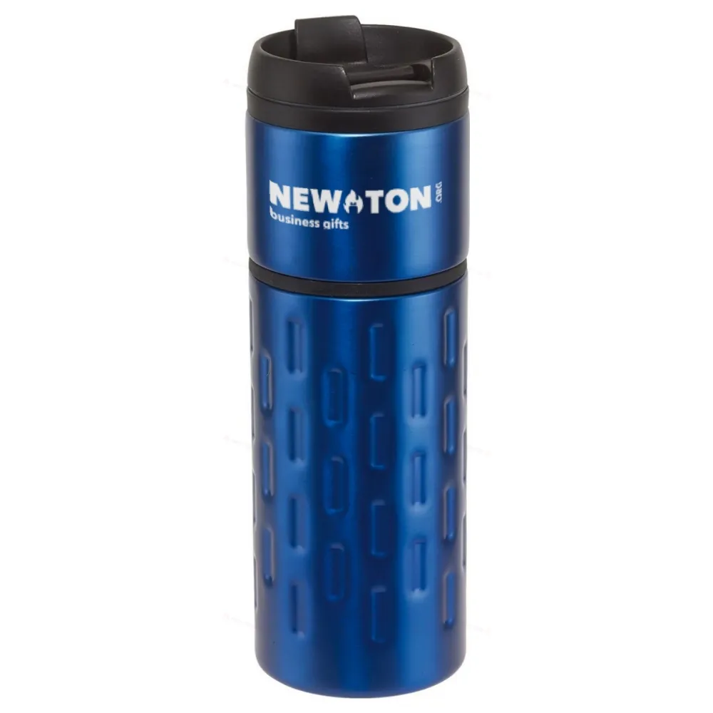 
                                            Double-walled travel mug EXCLUSIVE LIQUID, blue
                                            