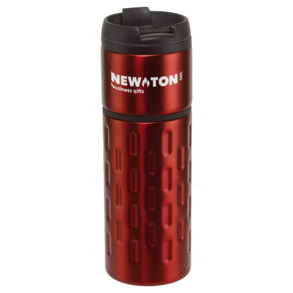 
                                            Double-walled travel mug EXCLUSIVE LIQUID, red
                                            