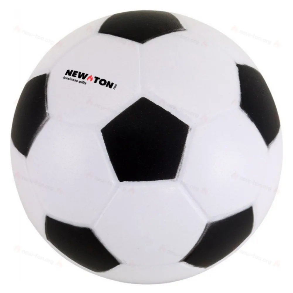 Футбол антистрессовый KICK OFF, черный, белый