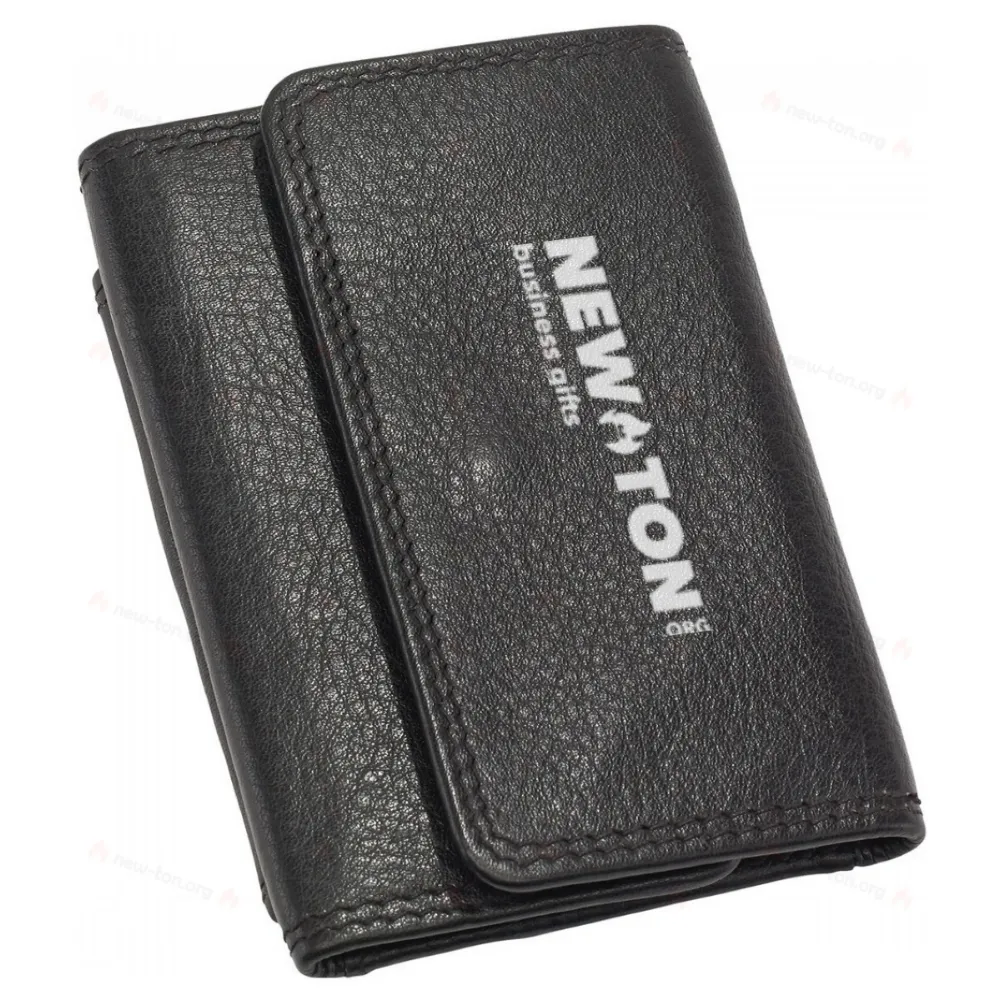 Кошелек CLUB, натуральная кожа, черный