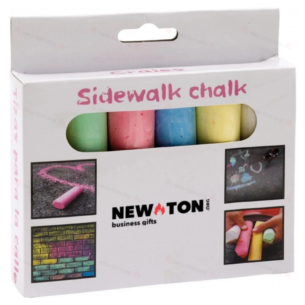 
                                            6 pieces of coloured chalk STREET, coloured
                                            