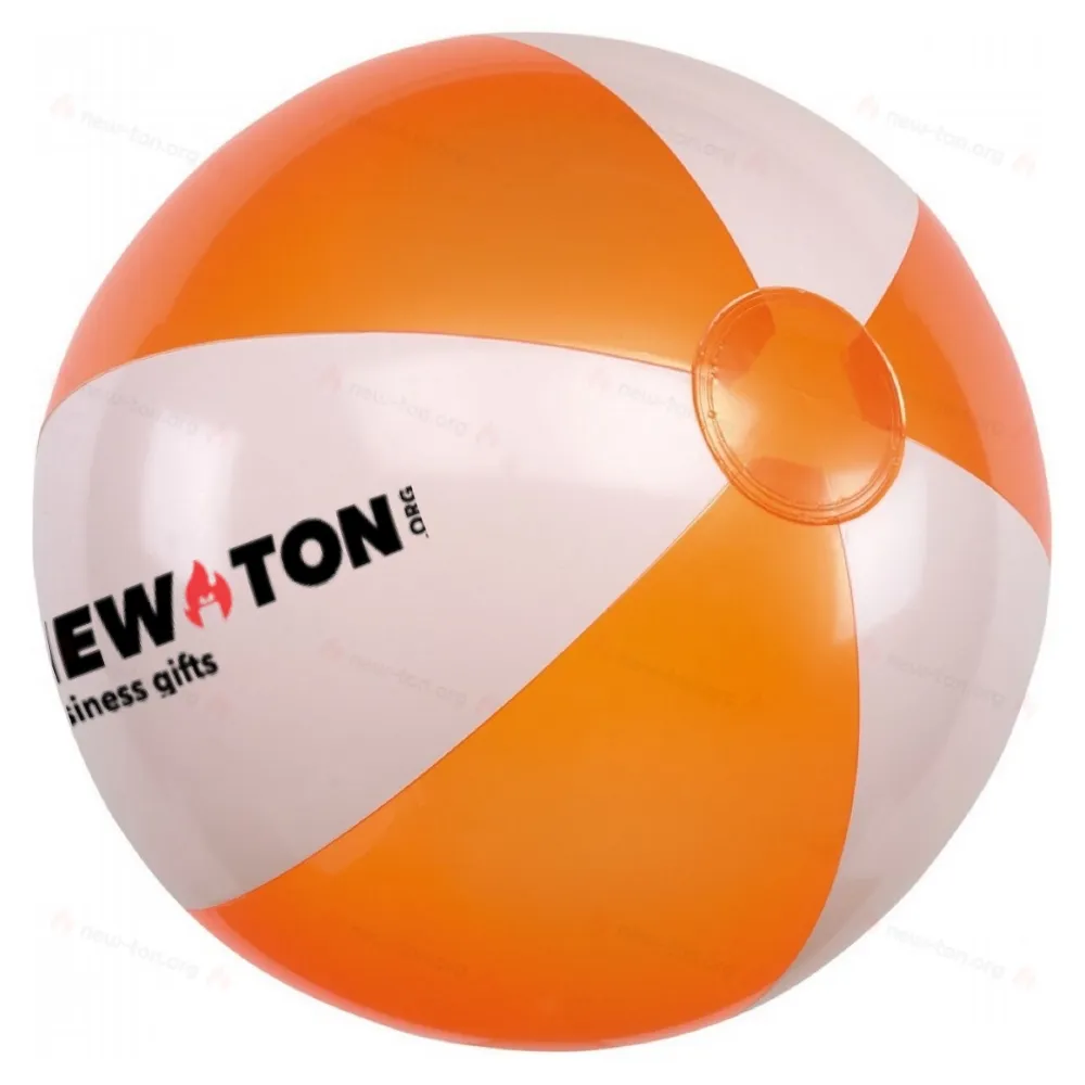 
                                            Inflatable beach ball ATLANTIC, orange, white
                                            