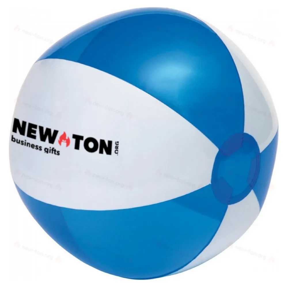 
                                            Пляжный мяч OCEAN, прозрачный синий, белый
                                            