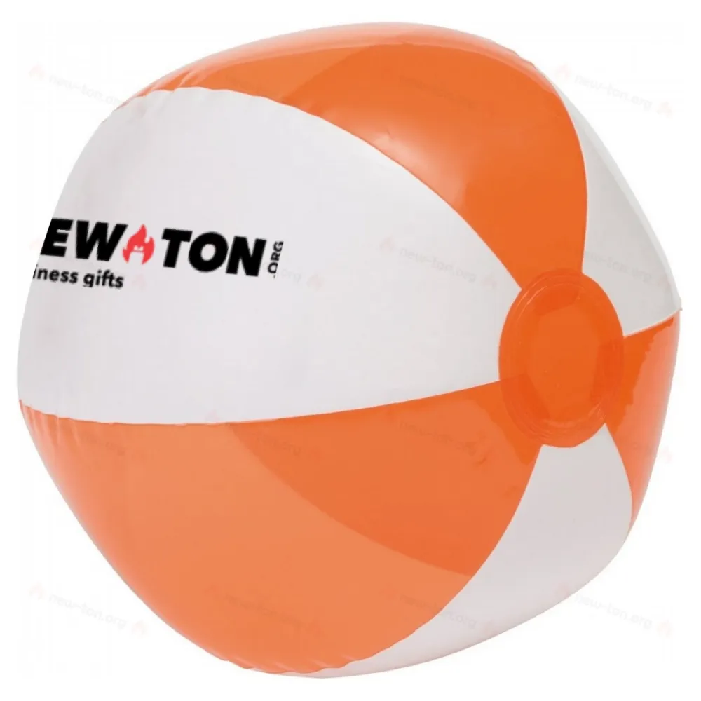 
                                            Beach ball OCEAN, transparent orange, white
                                            