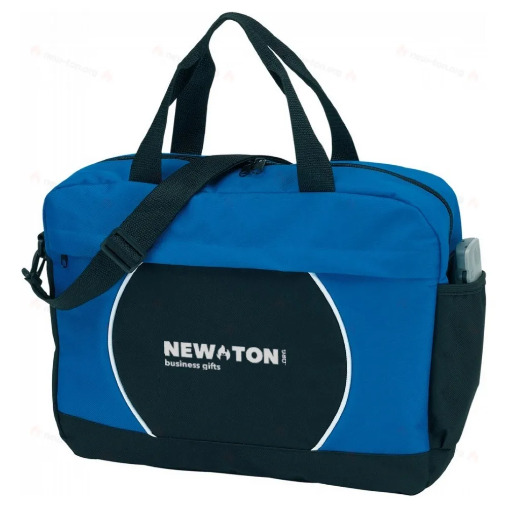 
                                            Elegant document bag PI, black, royal blue
                                            