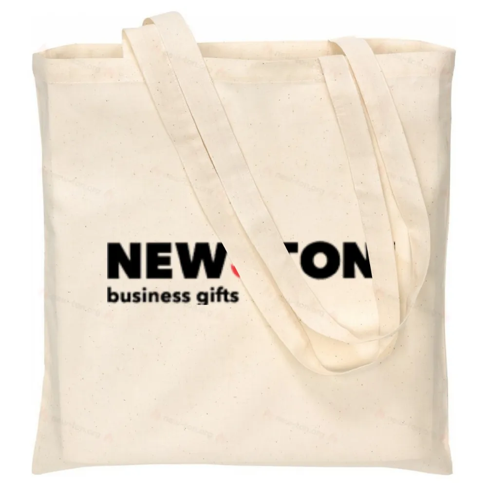 Хлопковая сумка PURE с длинными ручками, бежевая