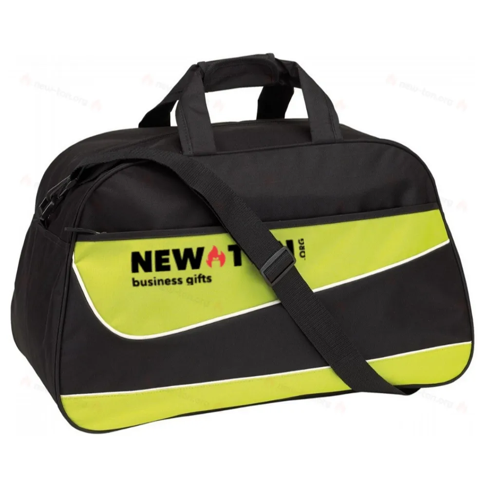 Спортивная сумка PEP, черная, зеленая