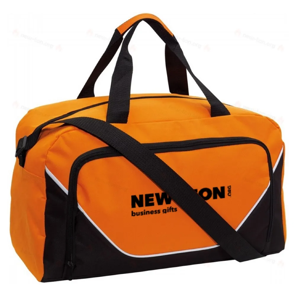 Спортивная сумка JORDAN, черная, оранжевая