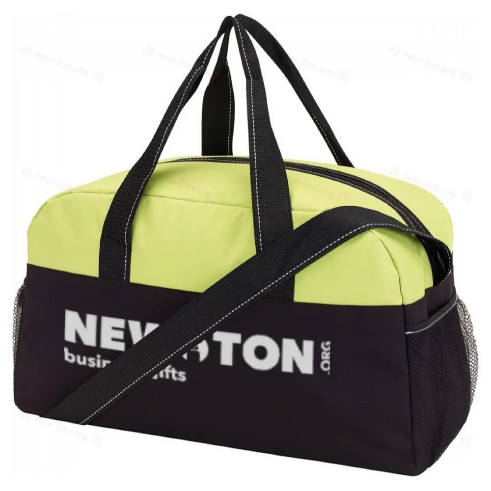 
                                            Sports bag FITNESS, black, light green
                                            