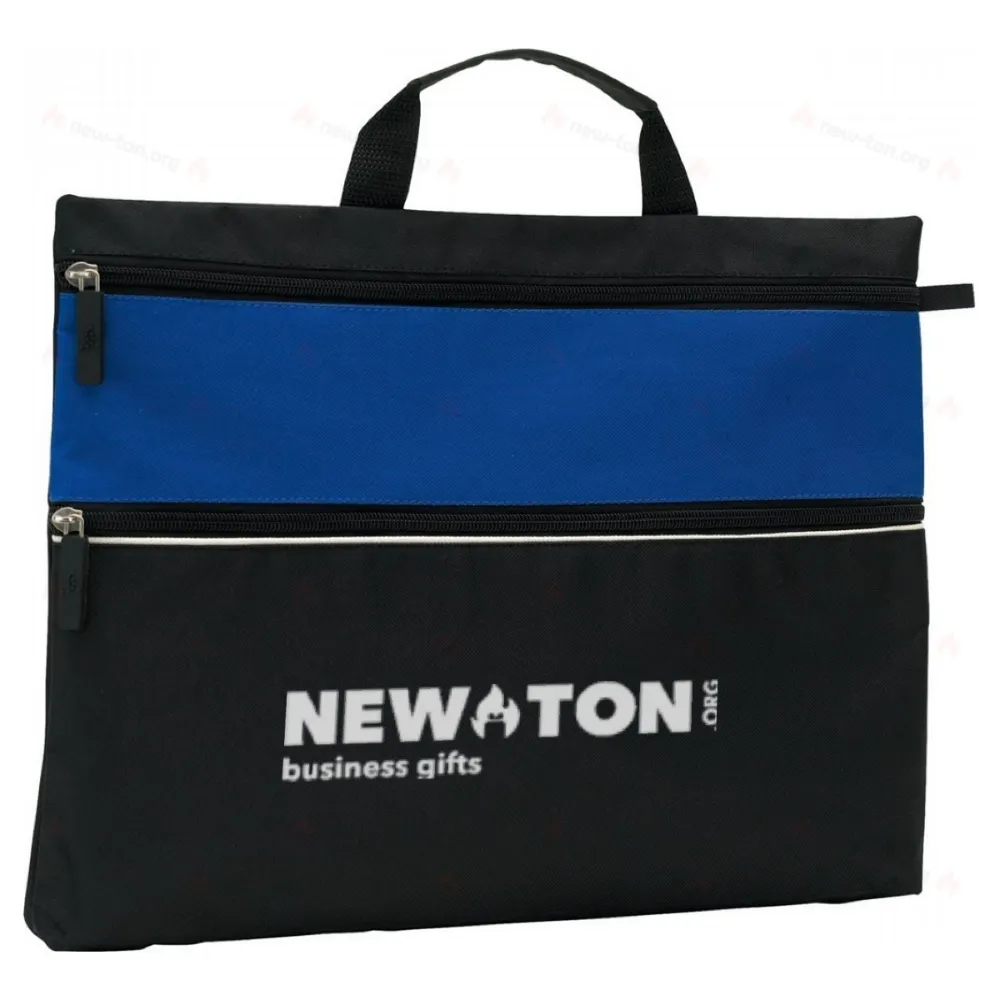 
                                            Document bag FILE, black, blue
                                            