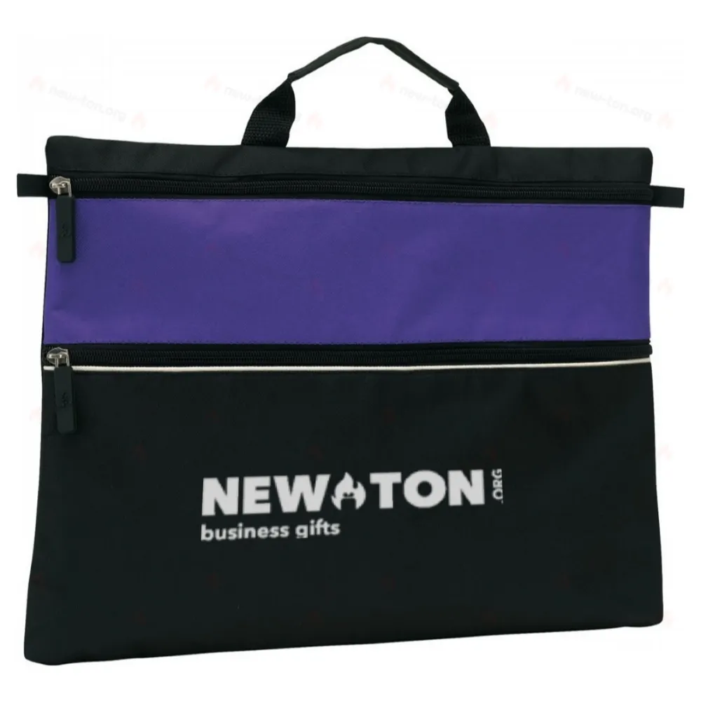 
                                            Document bag FILE, black, purple
                                            