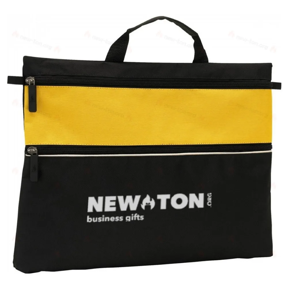 
                                            Document bag FILE, black, yellow
                                            