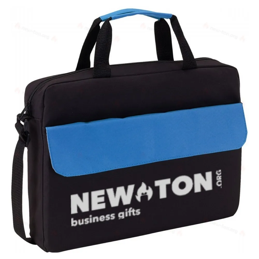 
                                            Document bag BRISTOL, black, blue
                                            