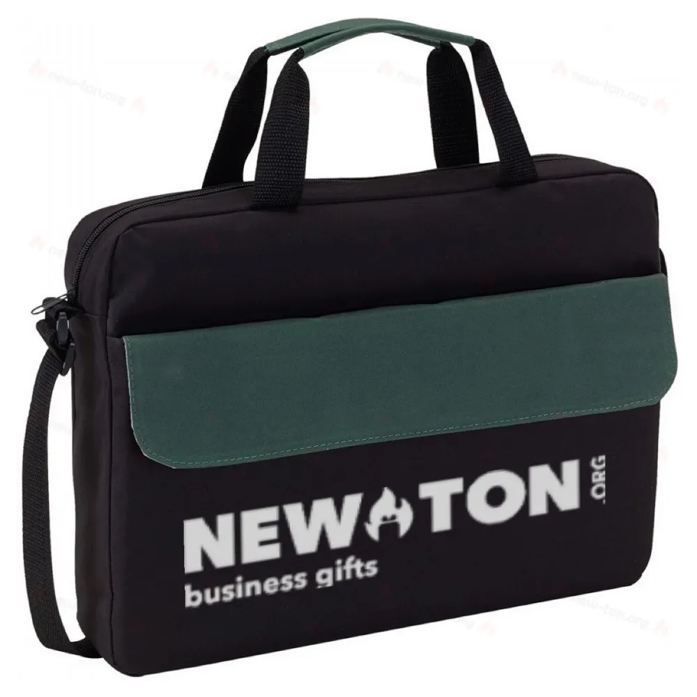 
                                            Document bag BRISTOL, black, dark green
                                            