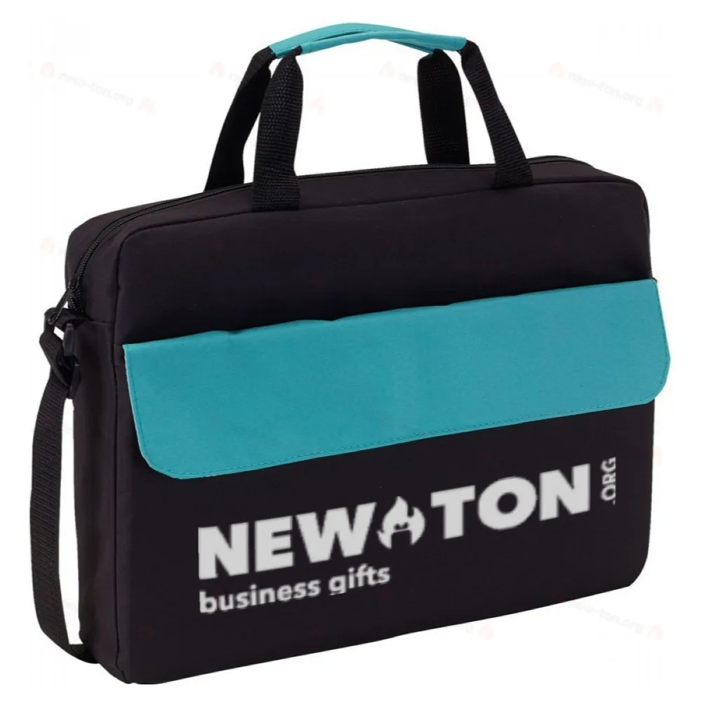 
                                            Document bag BRISTOL, black, turquoise
                                            