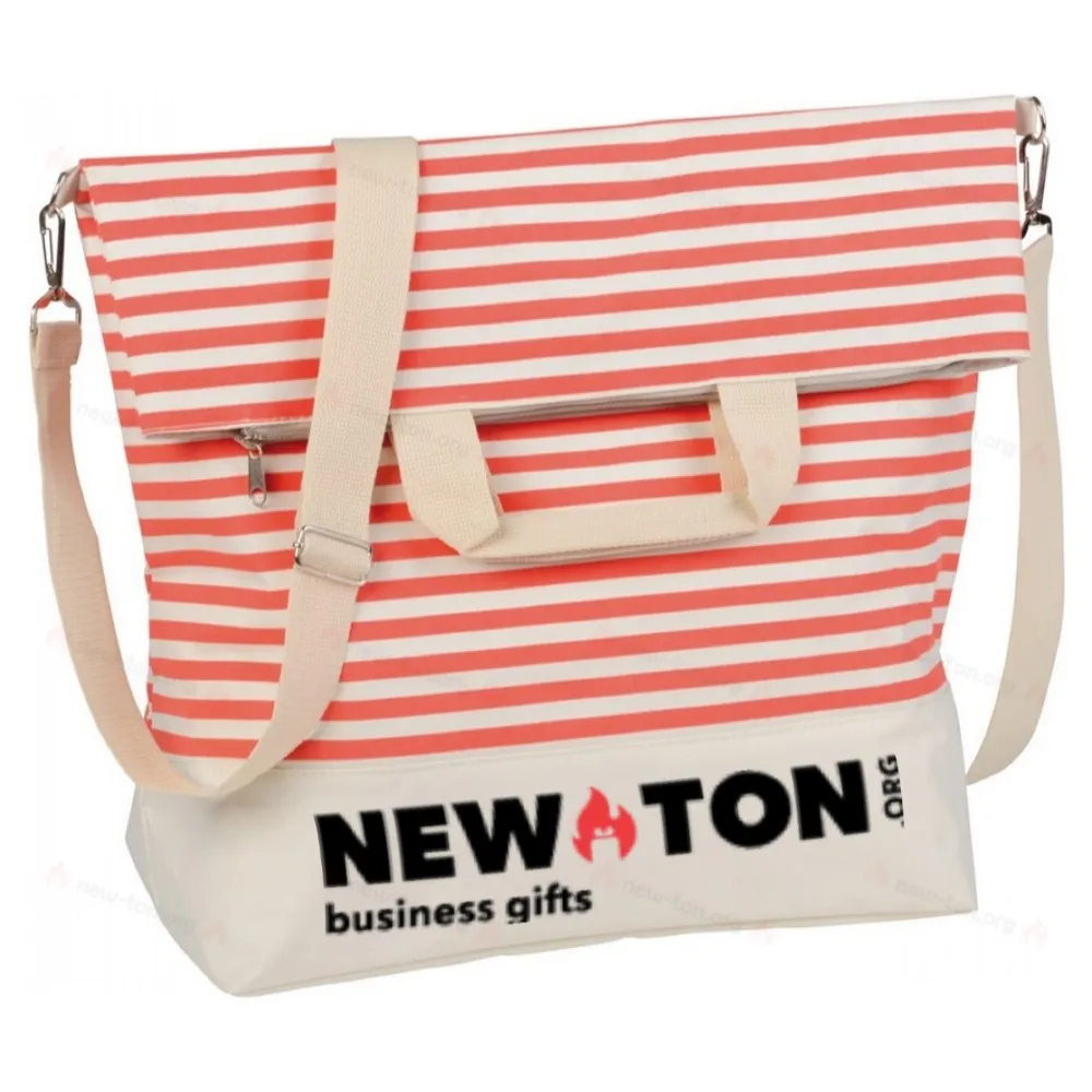 
                                            Beach bag JUIST, beige, red
                                            