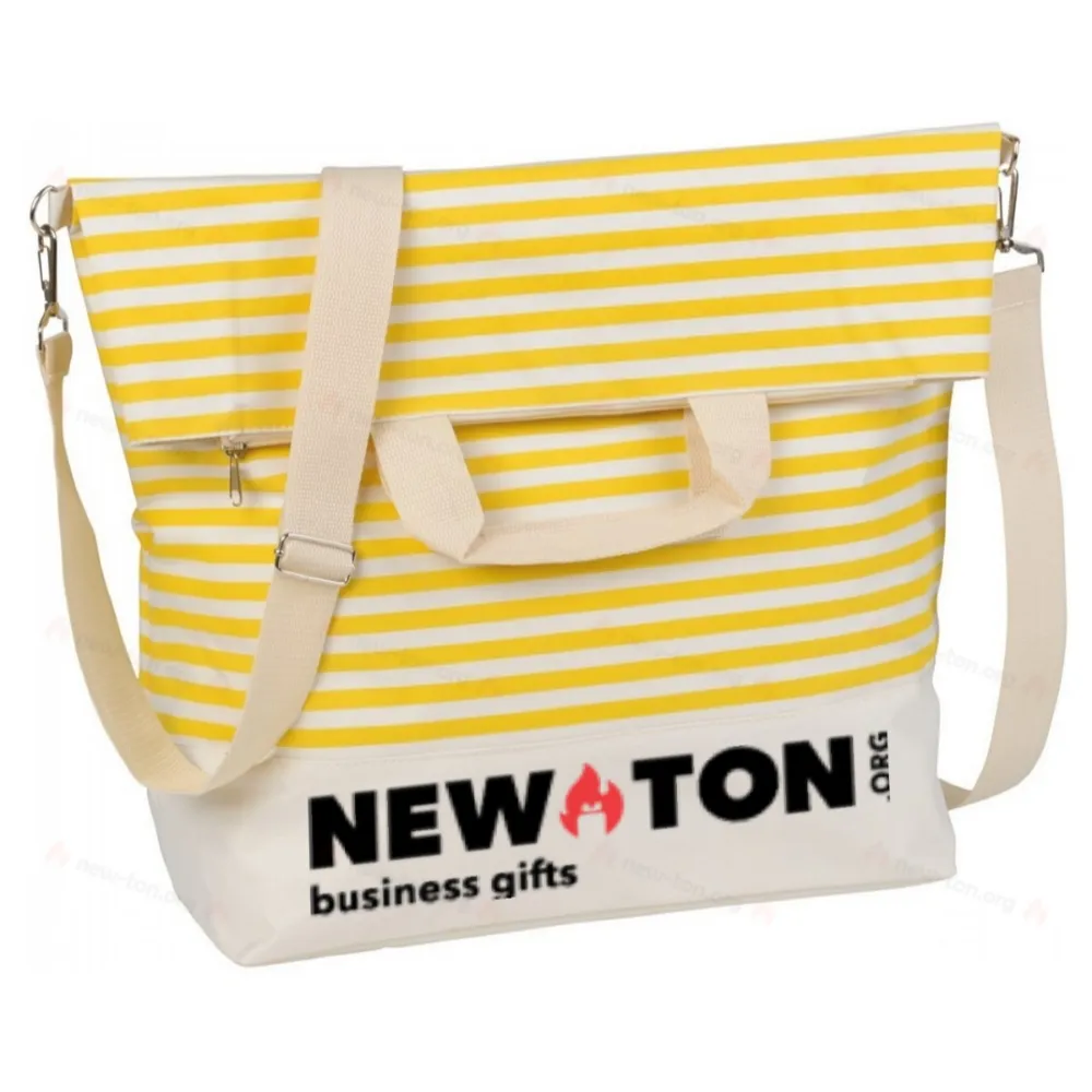 Сумка пляжная JUIST, бежевая, желтая