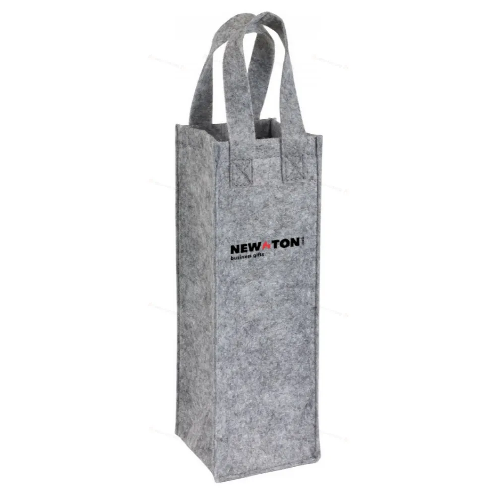 
                                                Felt bottle bag CABERNET, grey
                                                