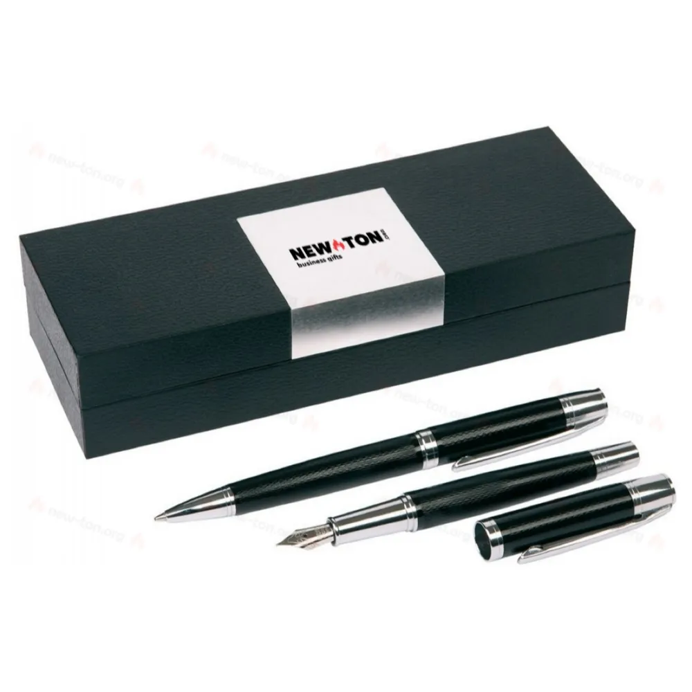 
                                            Pen set MANZONI, black, silver
                                            
