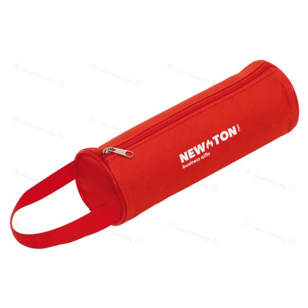 Пенал круглый SCHOOL, красный