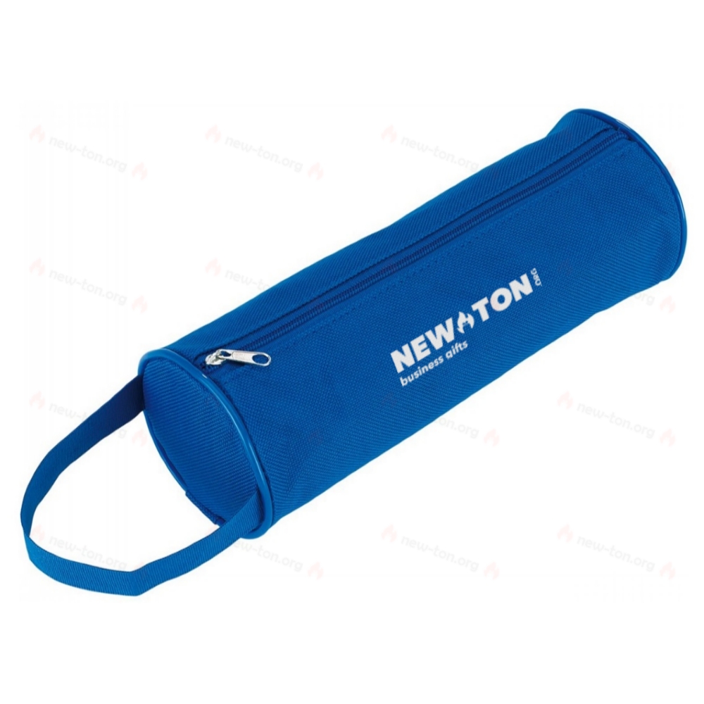 Пенал круглый SCHOOL, синий