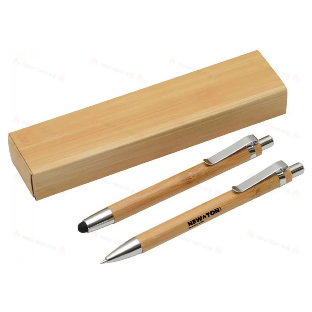 
                                                Writing set DOUBLE BAMBOO, brown, silver
                                                