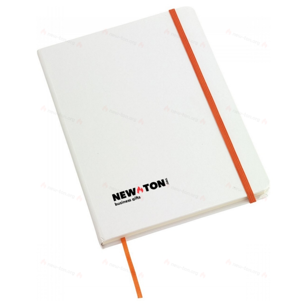 Блокнот AUTHOR, размер DIN A5, оранжевый, белый