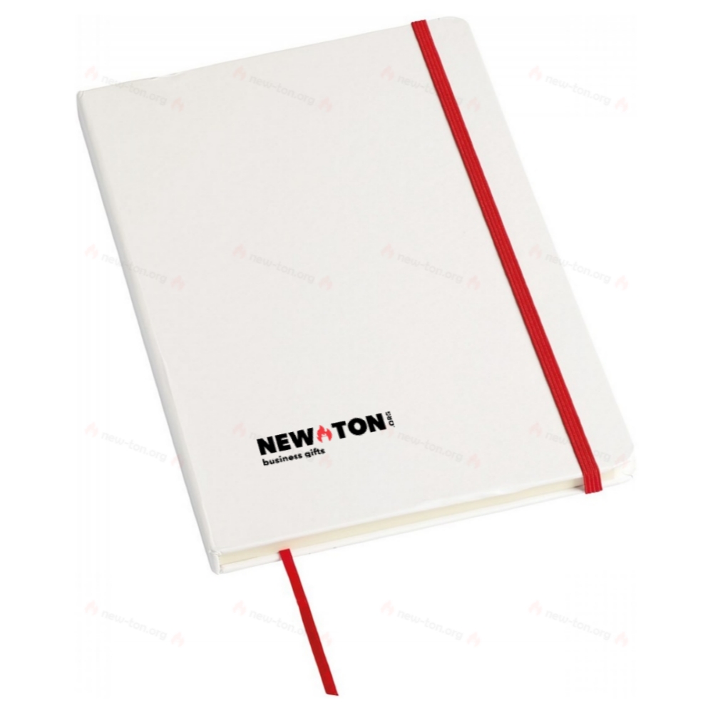 Блокнот AUTHOR, размер DIN A5, красный, белый