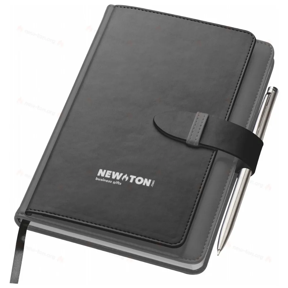 
                                                Notebook with business card compartments
                                                