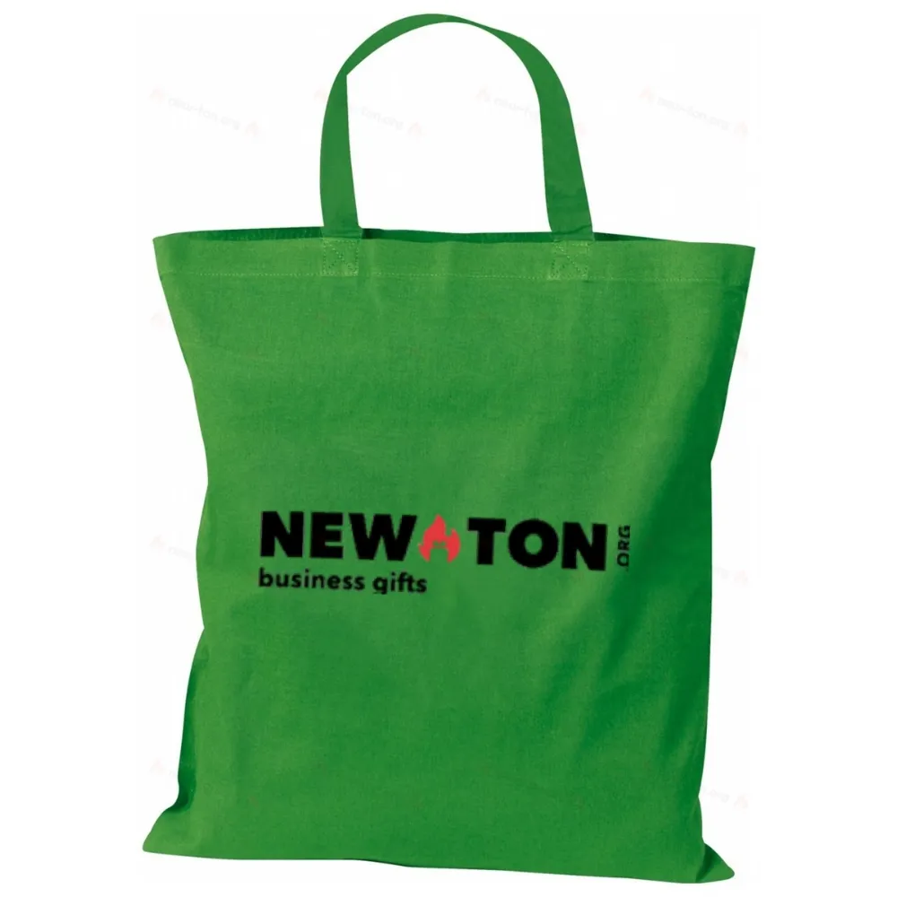 Хлопковая сумка с короткими ручками