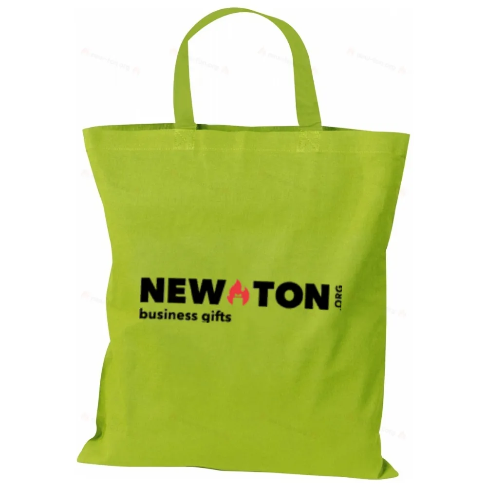 Хлопчатобумажная сумка с короткими ручками