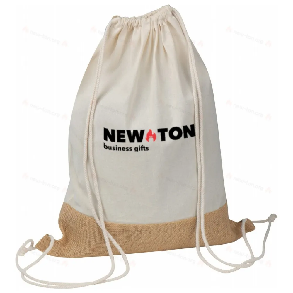 
                                            Gymbag with jute bottom
                                            