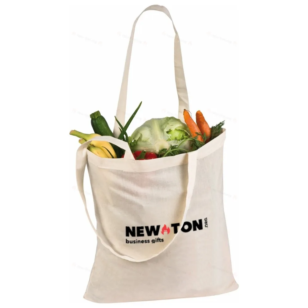 Хлопчатобумажная сумка с длинными ручками