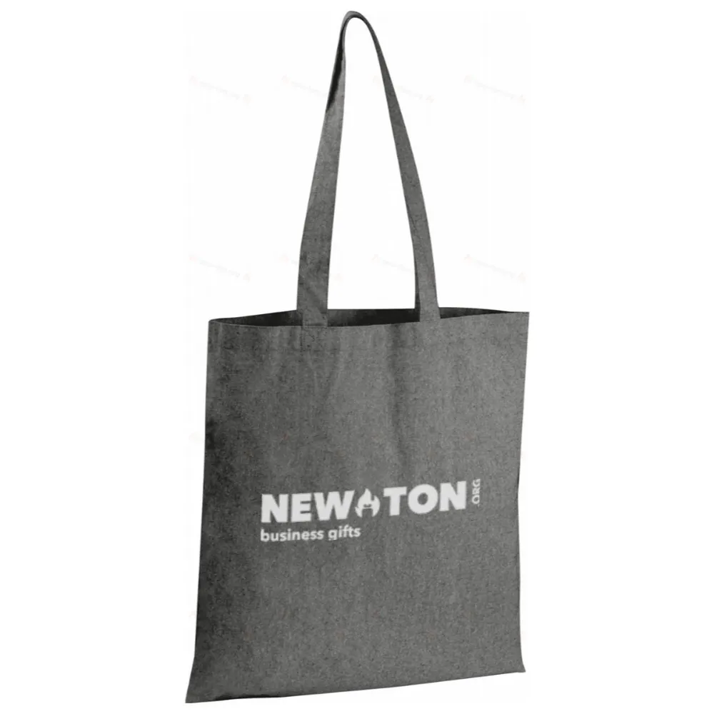 Сумка из переработанного хлопка с длинными ручками