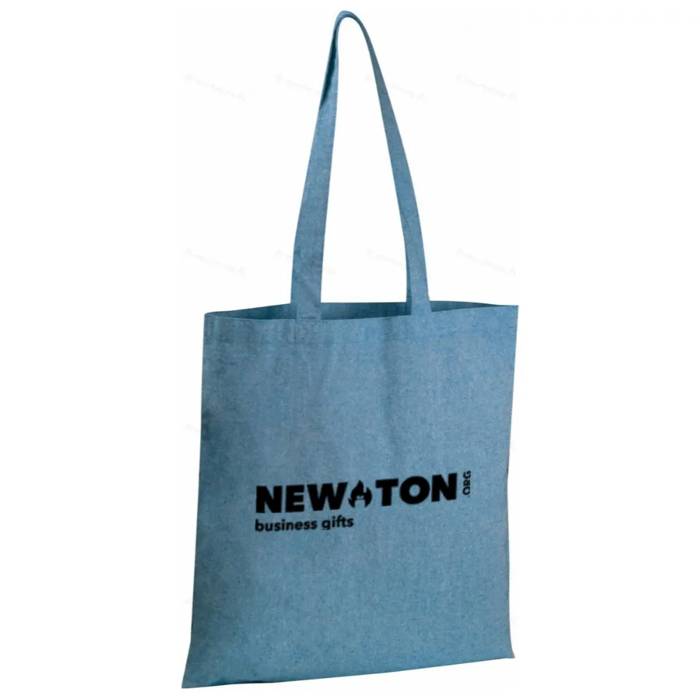 Сумка из переработанного хлопка с длинными ручками