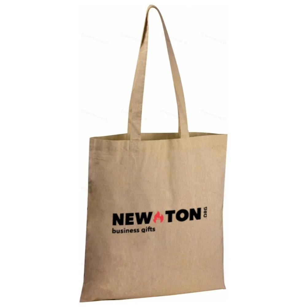 Сумка из переработанного хлопка с длинными ручками