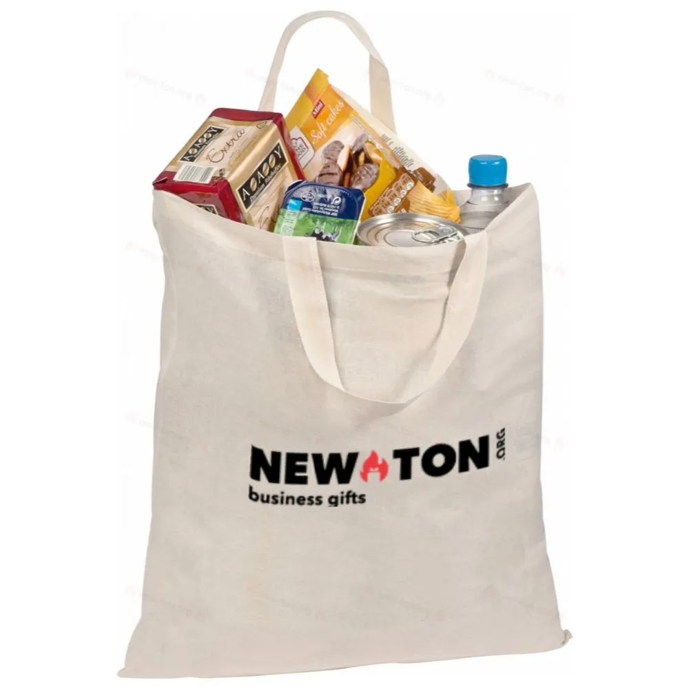 Хлопчатобумажная сумка с короткими ручками