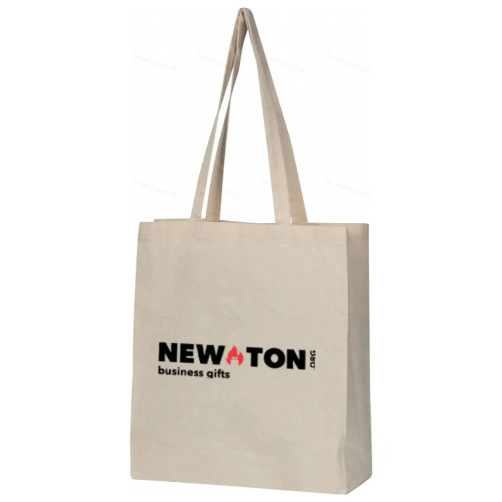 Сумка из органического хлопка (GOTS) с нижним сгибом