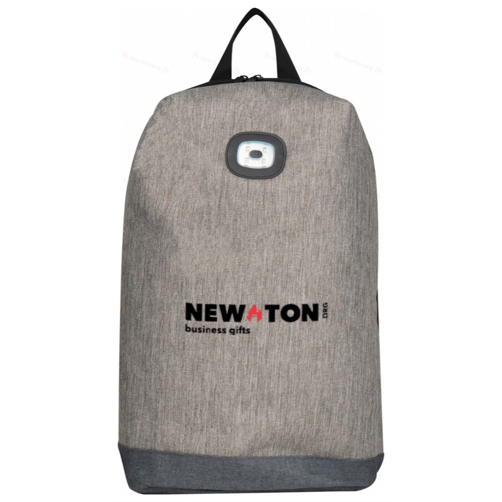 Backpack with integrated LED light