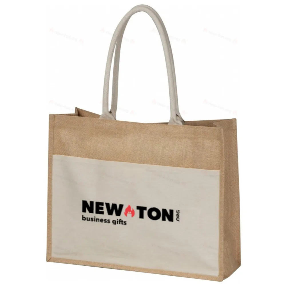 
                                            Jute bag with leader
                                            